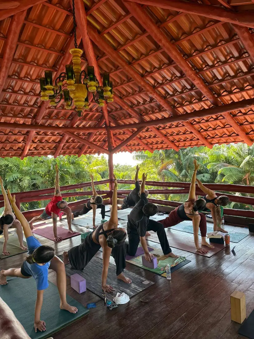 Yoga Barre session focused on strength and balance
